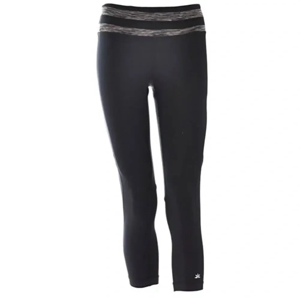 NWOT Lukka Black Activewear Capri Cropped Leggings Women's Size Small